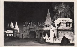 Budapest I. Fisherman's Bastion at night Budapest I. Halászbástya éjjel