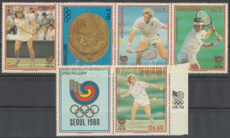 Olympiad, stamp+margin stamp, Olimpia, bélyeg+ívszéli bélyeg, Olympiade, Stamp+Stamp mit Rand