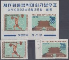 Olympiad, margin set+block Olimpia, ívszéli sor+blokk Olympiade, Satz mit Rand+Block