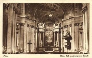 Pápa Római katolikus nagytemplom belseje, Pápa Roman catholic church interior