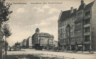 Berlin Charlottenburg Kaiserdamm, corner of Bismarck street, Berlin Charlottenburg Kaiserdamm, Bismarck utca sarka