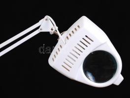 Világító asztali nagyító 7141, 2x-es nagyítású, fehér Hobby Lamp &#8211; Illuminated Magnifier: ...