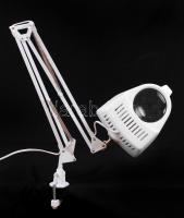 Világító asztali nagyító 7141, 2x-es nagyítású, fehér Hobby Lamp &#8211; Illuminated Magnifier: ...