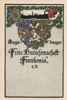 Student crest of the Augsburger Freie Burschenschaft Frankonia, Diákcímere az Augsburger Freie Burschenschaft Frankoniának