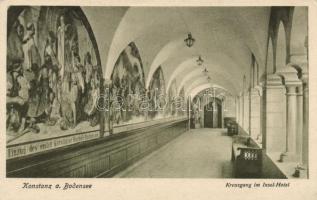 Konstanz, hotel, cloister, interior, Konstanz, Insel Hotel / Sziget hotel, kolostor belső
