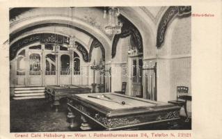Bécs I. Grand Café Habsburg, Biliárd szalon Vienna I. Grand Café Habsburg, billiard saloon