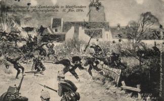 1914 Battle of Lombartzyde, WWI German marine infantry 1914 Lombartzyde, WWI német tengerészgyalogos...