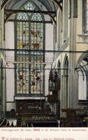 Amsterdam, Nieuwe Kerk, Kroningsraam / church, Coronation Window, interior