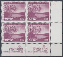 Landscape with tab stamp Tájkép tabos bélyeg