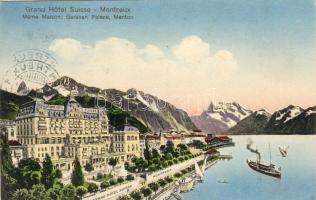Montreux, Grand Hotel Suisse, steamship
