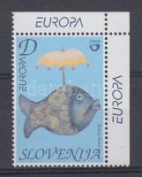 EUROPA CEPT corner stamp, EUROPA CEPT ívsarki bélyeg, EUROPA CEPT Marke mit Rand