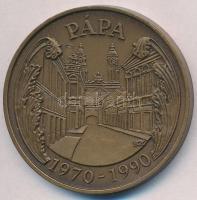 Bognár György (1944-) 1990. "MÉE Pápa - 20 éves a Pápai Csoport" Br emlékérem (42,5mm) Gyö...