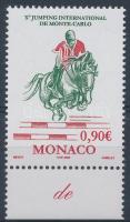 Internationales Springreitturnier Marke mit Rand, Nemzetközi műlovagló torna ívszéli bélyeg, International Equestrian Championship margin stamp