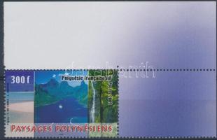 Tájak ívsarki bélyeg, Landscapes corner stamp, Landschaften Marke mit Rand