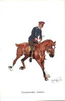 K.u.K. military cavalry officer, humour, B.K.W.I. 864-4 s: Schönpflug, K.u.K. lovas katonatiszt, humor, B.K.W.I. 864-4 s: Schönpflug