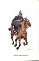 K.u.K. lovas katonatiszt, humor, B.K.W.I. 864-6 s: Schönpflug, K.u.K. military cavalry officer, humour, B.K.W.I. 864-6 s: Schönpflug
