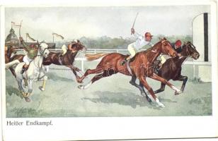 Polo, horse race, B.K.W.I. 755-4 s: Schönpflug, Lovaspóló, verseny, B.K.W.I. 755-4 s: Schönpflug