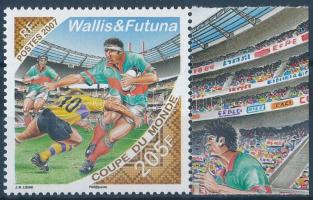 Rugby-Weltmeisterschaft Marke mit Rand, Rugby VB ívszéli bélyeg, Rugby world cup margin stamp