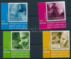 Grußmarken Satz mit Rand, Alkalmi bélyegek ívsarki sor, Greeting stamps corner set