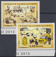 Europa CEPT Postai járművek ívszéli sor, Europa CEPT postal vehicles margin set, Europa CEPT Postfahrzeuge Satz mit Rand