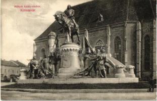 Kolozsvár, Mátyás király szobra, Cluj-Napoca, statue