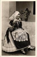 Kapuvári népviselet, menyecske Hungarian folklore from Kapuvár, bride
