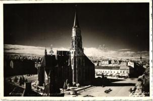 Kolozsvár, Szent Mihály templom, Braumfeld üzlete, Cluj-Napoca, church, shop