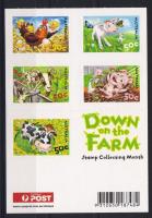 Farm, domestic animals 5x50C stamp booklet, A farmon, háziállatok 5x50C bélyegfüzet, Farmtiere 5x50C Markenheftchen