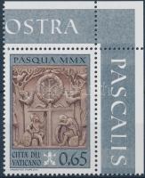 Easter corner stamp, Húsvét ívsarki bélyeg, Ostern Marke mit Rand