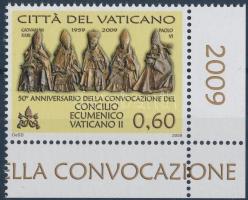 50th anniversary of the second Ecumenical Vatican Council corner stamp A második Vatikáni zsinat 50....