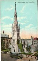 New York City, Grace church, tram