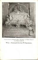 Vienna, Wien; Kaisergruft bei den PP. Kapuzinern, Sarg der Kaiserin Elisabeth Christine, Sarg Kaiser Karl VI / Austrian Royal caskets