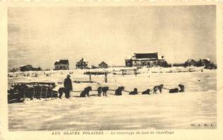 Aux glaces polaires, Le charriage du bois de chauffage / Polar folklore, Thrusting firewood, Sarkvidéki folklór