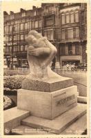 Antwerpen, Anvers; King Astrid monument, shops, automobile