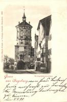 1898 Augsburg, Wertachbruckerthor / gate