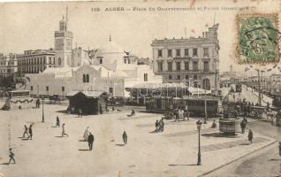 Algiers, Alger; Place du Governement, Palais Consulaire / Governement Square, Palace Consulair, shop of Amer Picon