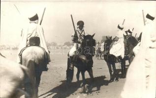 Arab harcosok lóháton, photo, Arabian militants on horseback, photo
