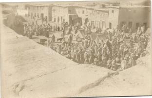 1928 Arabian folklore, market photo, 1928 Arab folklór, piac, photo