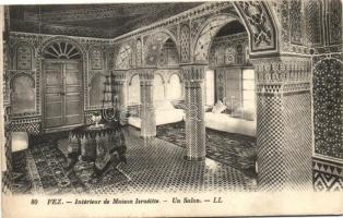 Fez, Intérieur de Maison Israélite, Un Salon / Jewish house, interior