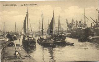 Antwerpen, La Kattendijk-doko / port, ships