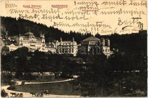 Marianske Lazne, Marienbad; Kirchenplatz, Hotel Weimar
