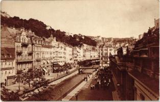 Karlovy Vary, Karlsbad; Mühlbrunnen-Kolonnade, shop of Franz Fritsch and Becherbitter, photo