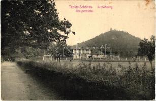 Teplice, Teplitz-Schönau; Schönberg, Greinerhütte / rest house