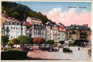 Karlovy Vary, Karlsbad; Alte Wiese, automobiles