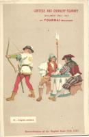 Tournai, Cortege and Chivalry, Reconstruction of the English feast from 1513. 19. English soldiers, litho