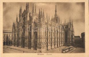 Milan, Milano; Duomo / dome, tram