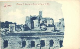 Rome, Roma; Tempio di Venere, Arco di Tito / temple, arch