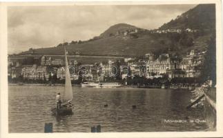 Montreux, Quay, sailing boat