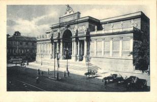 Rome, Roma; Via Nazionale, Palazzo delle Belle Arti / street, palace, tram