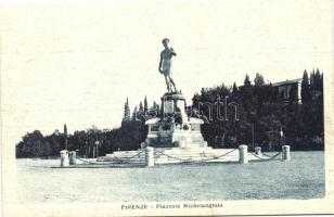 Firenze, Piazzale Michelangiolo / square, statue